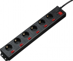 Hama "6+1", XL - Steckdosenleiste - Wechselstrom 230 V - 3500 Watt - output terminals: 6 (CEE 7/4)