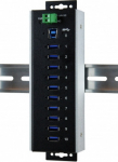 Exsys EX-1110HMVS-WT - Hub - 10 x USB 3.1 Gen
