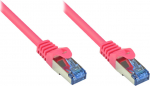 Alcasa Good Connections RNS Patchkabel mit Rastnasenschutz - Cat. 6A - S/FTP - PiMF - halogen free - 500MHz - magenta - 20m