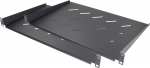 Alcasa Good Connections Rack - Regal - front - Schwarz, RAL 9005 - 1U - 48.3 cm (19")