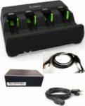 Zebra battery charging station, 4 slot - Battery charging station, 4 slot, incl.: power supply, DC cable, power cord (US), fits for: DS3600