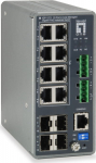 LevelOne Industr.PoE Switch 8xGE PoE+TURING 240W Managed L3