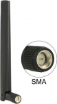 Delock ZigBee Antenna Multi Bluetooth, GSM, LTE, UMTS, WLAN IEEE 802.11 b/g/n SMA 1 ~ 4.3 dBi Omnidirectional Joint Black