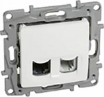 Legrand NILOE Data communication socket RJ11+RJ45 kat.5 UTP White (764570)