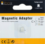 Adapter USB Libox LB0155 microUSB - magnetic Silver (LB0155)