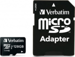 M&auml;lukaart Secure Digital Verbatim MicroSDXC 128GB Class10 UHS1 Premium + adapter