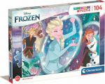 Clementoni Puzzle 104 Super Color Frozen elements 2