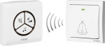 Wireless bell VIRONE DB-3 batteryless button,learning system,80m