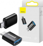 Adapter USB Baseus Ingenuity OTG USB-C - USB Czarny (ZJJQ000001)