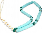 Guess Phone Strap GUSTPEARP Heishi Beads / blue