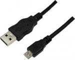 Logilink USB Kabel A -> micro B St/St 0.60m schwarz