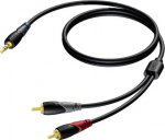 Procab Kabel 3.5 mm Jack Male Stereo - 2x RCA/Cinch Male 3 m - CLA711/3