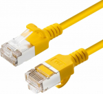 MicroConnect CAT6A U-FTP Slim, LSZH, 7.5m, Network Cable, Yellow
