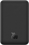 Akupank juhtmevaba laadimisega + USB-C pesaga, 5000 mAh, 20W, MagSafe, must, Magnetic Mini, Baseus