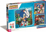 Clementoni Puzzle 3x48 element&oacute;w Sonic