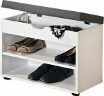 Kesper Shoe cabinet white Kesper 15914 with storage and seat 60x30x47cm universal
