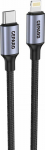 Kabel USB Gepard USB-C - Lightning 1.2 m Czarny (GEP CABCLMH1)