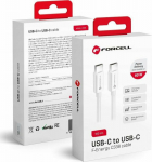 Kabel USB ForCell USB-C - USB-C 1 m White