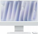 Apple iMac 24 cale: M4 10/10, 16GB, 512GB SSD - Silver