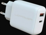 LC-Power USB-Ladeger&auml;t 110-240V f&uuml;r USB-C-/USB-A-Ger&auml;te 45W