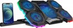 Rampage AD-RC14 X-RANGER Podstawka chłodząca pod laptop 9-17'' RGB Adjustable