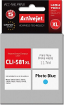 Activejet ACC-581PBNX Ink cartridge (replacement for Canon CLI-581PB XL; Supreme; 11.70 ml; photo cyan)