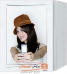 1x125 Daiber Passepartouts 13x18 endless, white/grey brush stroke