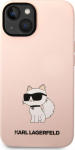 Karl Lagerfeld Liquid Silicone Choupette NFT Case for iPhone 14 Plus / Pink