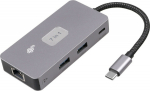 TB Adapter HUB USB C (7w1) HDMI USB SD/TF RJ45 (2500 Mbps) PD