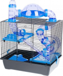 INTER-ZOO Rocky + Terrace blue - cage for a hamster