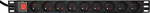 GEMBIRD Listwa zasilająca rack PDU 9xFR 1U 16A FR 2m