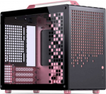 Jonsplus Z20 Micro-ATX Geh&auml;use, With carrying handle - schwarz/pink