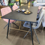 Dining table LUXEMBOURG 160x90xH75cm, black