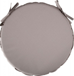 Chair pad OHIO waterproof, D38xH2.5cm, beige