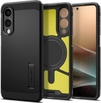 Kaitse&uuml;mbris Tough Armor AI (MagFit), Samsung Galaxy S25 Edge, must, tugijalaga, Qi2/MagSafe toega, Spigen