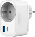 CHARGER USB UNIVERSAL 20W WHT/2P AC TA-ACPDQC20-01-W GEMBIRD
