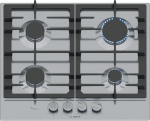 BOS Bosch Serie 6 PCP6A5I90 cooktop Stainless steel Built-in 58 cm Gaz 4 zones(y)