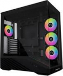 Lian Li Vector V100 PC-Geh&auml;use, Midi Tower, ATX, RGB, Tempered Glass - schwarz
