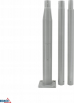 Bemko Folding lighting pole, fi mast: 60mm 3m basis 160x160mm szary