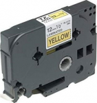 Tape BROTHER TZE-631 12mm x 8m black on yellow replacement