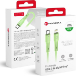 Kabel USB ForCell USB-C - Lightning 1 m Zielony