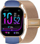 GRAVITY GT28-8 Women's Smartwatch with Strap + Bracelet / Rose Gold / Navy