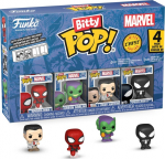 Funko Bitty Pop! 4-Pack: Spider-Man - Spider-Man, Green Goblin, J. Jonah Jameson, Spiderman Symbiote Suit Vinyl Figures