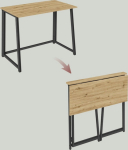 Leobert Desk Computer Desk MAX 1.0 - artisan / black legs