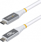 StarTech.com - USB-kabel - USB-C (hane) till USB-C (hane) - USB4 / Thunderbolt / DisplayPort 2.1 - 1.01 m - 4K120Hz support, 8K60Hz support, extended power range (EPR), Support for Power Delivery 3.1 - vit
