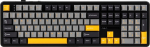 F108 Gray+Orange+Deep Gray Gasket Keyboard with Volcano RGB Switches &ndash; AULA