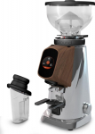 Fiorenzato AllGround Coffee grinder, chrome matte, oak wood 230V EU Dark-T Titan