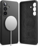 Kaitse&uuml;mbris Silicone Magnetic, Samsung Galaxy S26+, must, Qi2/MagSafe &uuml;hilduv, Ringke