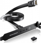 GRAUGEAR Erweiterungskabel USB-C m. PCI Slotblech PC-Geh&auml;use