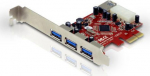 CONCEPTRONIC PCIe1x Card 3xUSB-A Ext./1xUSB-A Int. 5Gbps